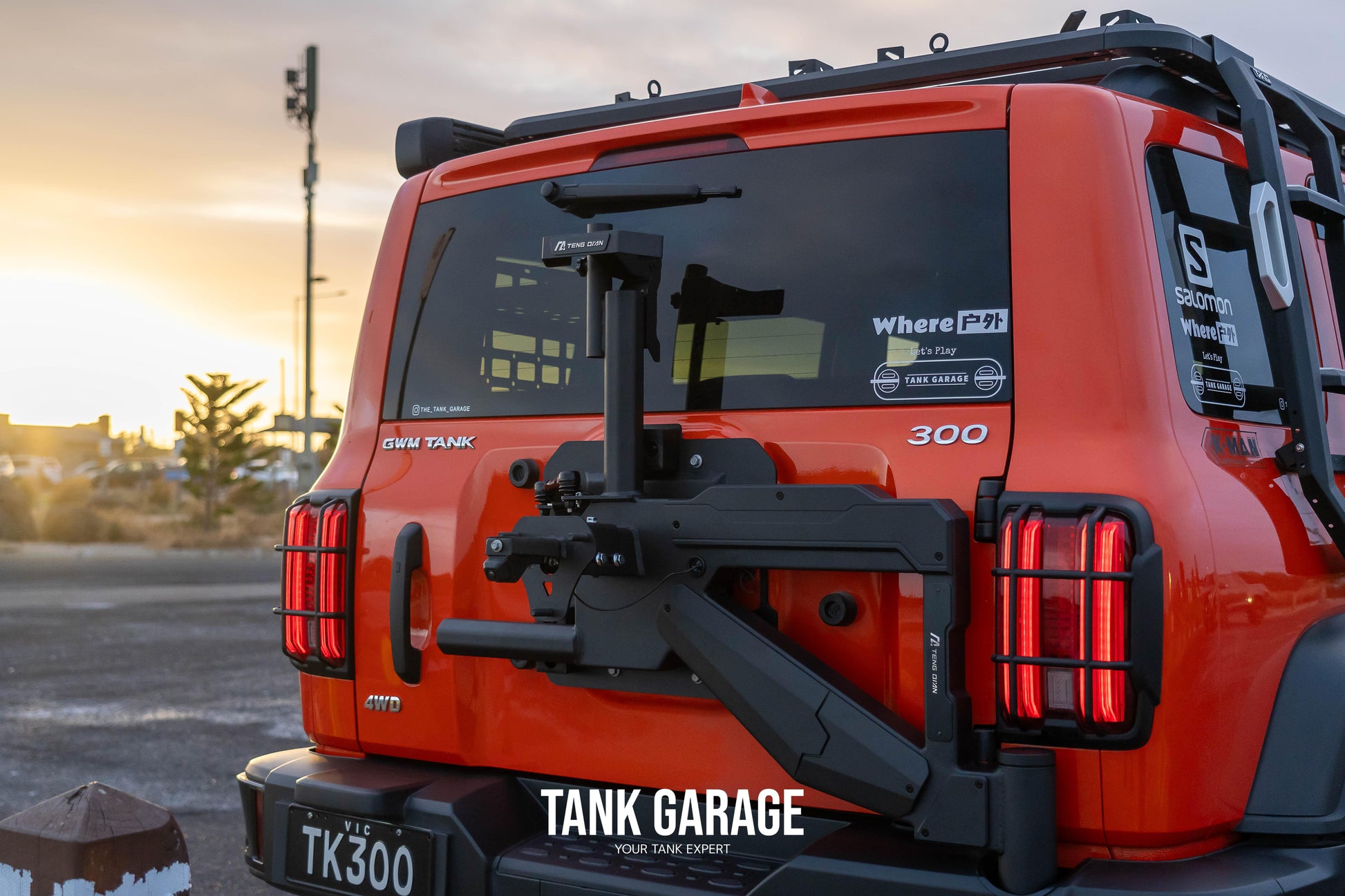 TANK 300 2nd Gen TENG QIAN Ark Spare Wheel Carrier Rack - Tank Garage